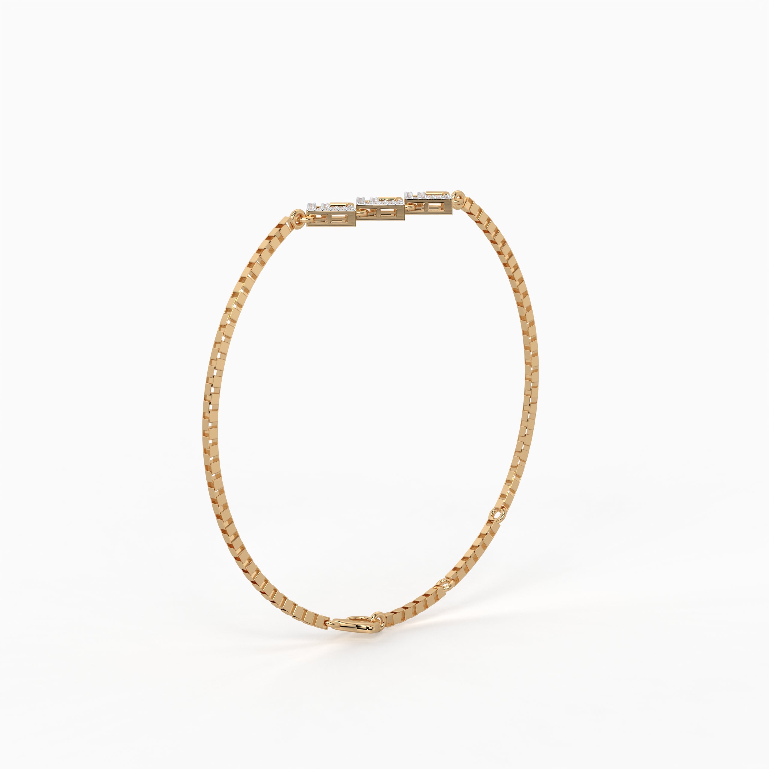 The Imperial Frame Trio Bracelet - Lab Grown Diamonds