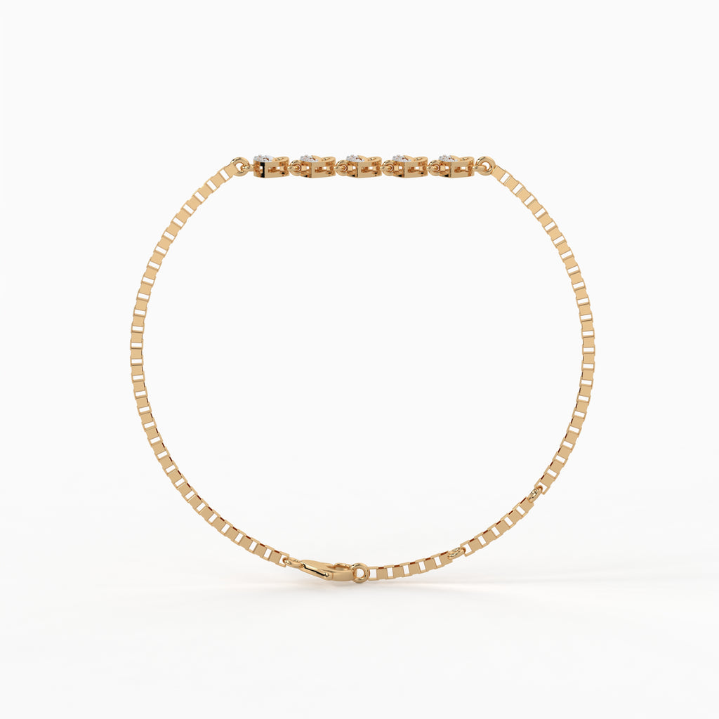 The Majestic Hearts Bracelet - Lab Grown Diamonds