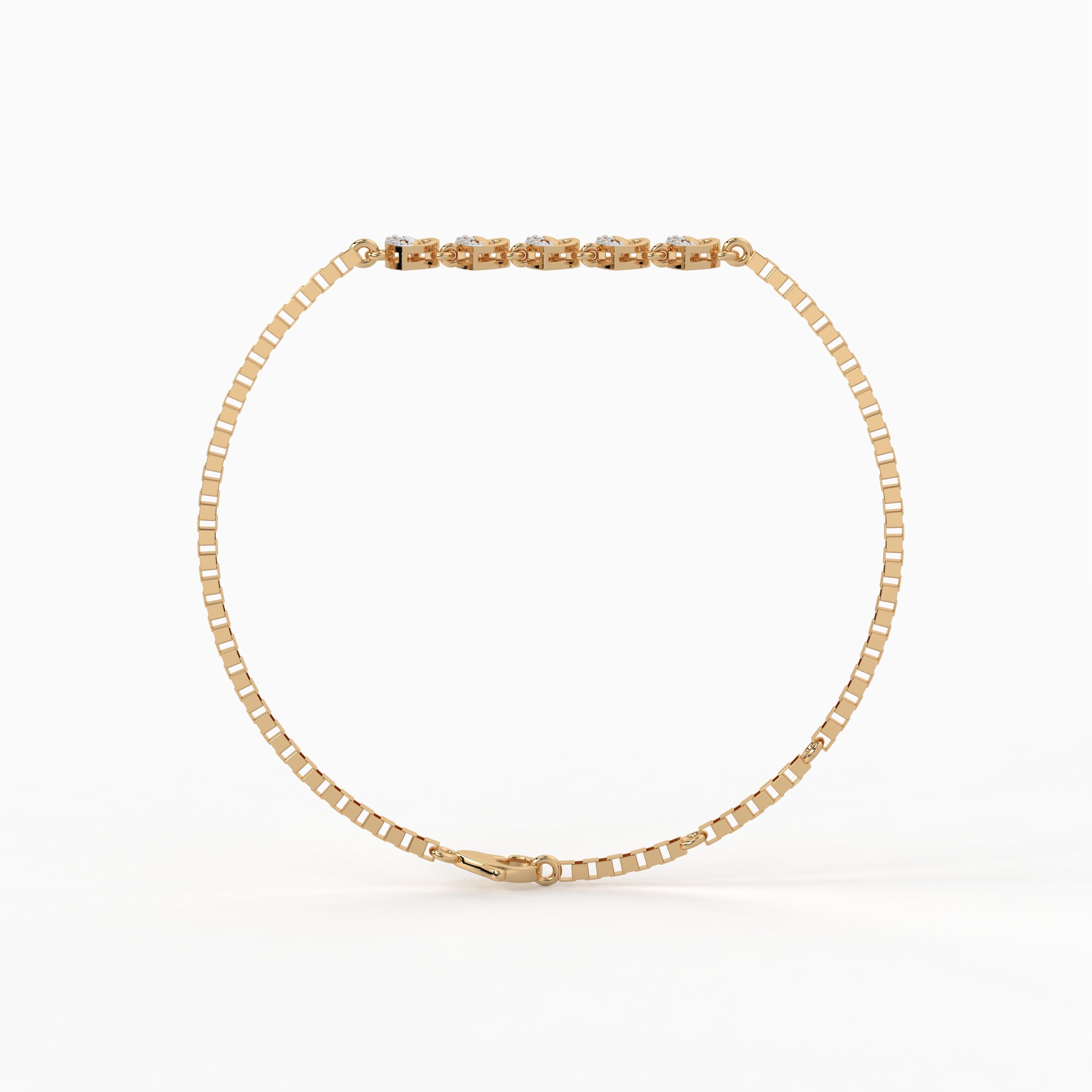 The Majestic Hearts Bracelet - Lab Grown Diamonds