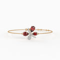 The Scarlet Petal Bracelet - Lab Grown Diamonds
