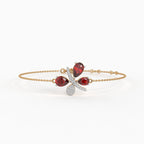 The Scarlet Petal Bracelet - Lab Grown Diamonds