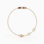 The Scarlet Petal Bracelet - Lab Grown Diamonds