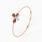 The Scarlet Petal Bracelet - Lab Grown Diamonds