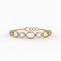 The Golden Link Harmony Bracelet - Lab Grown Diamonds