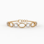 The Golden Link Harmony Bracelet - Lab Grown Diamonds