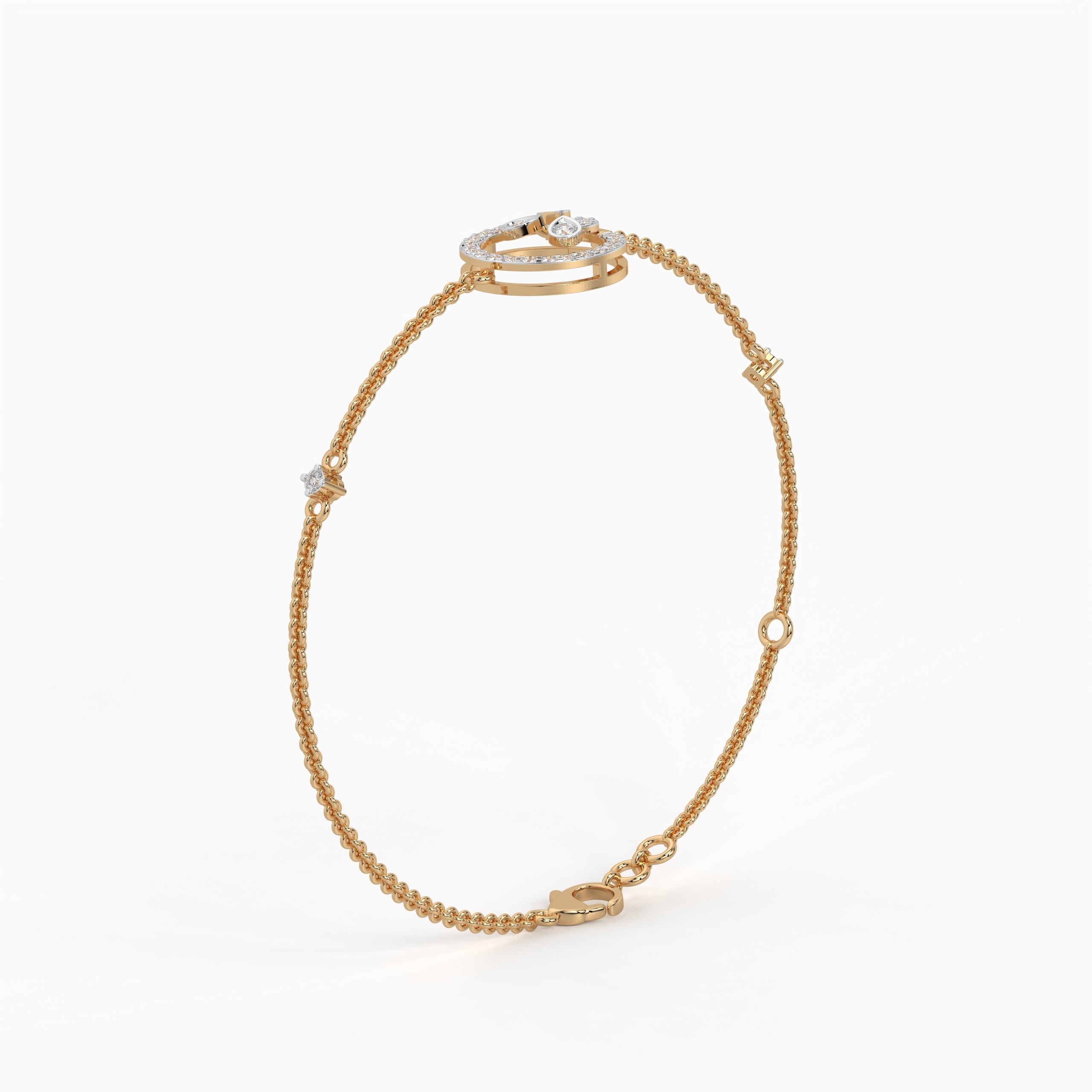 The Liora Leaf Bracelet - Lab Grown Diamonds