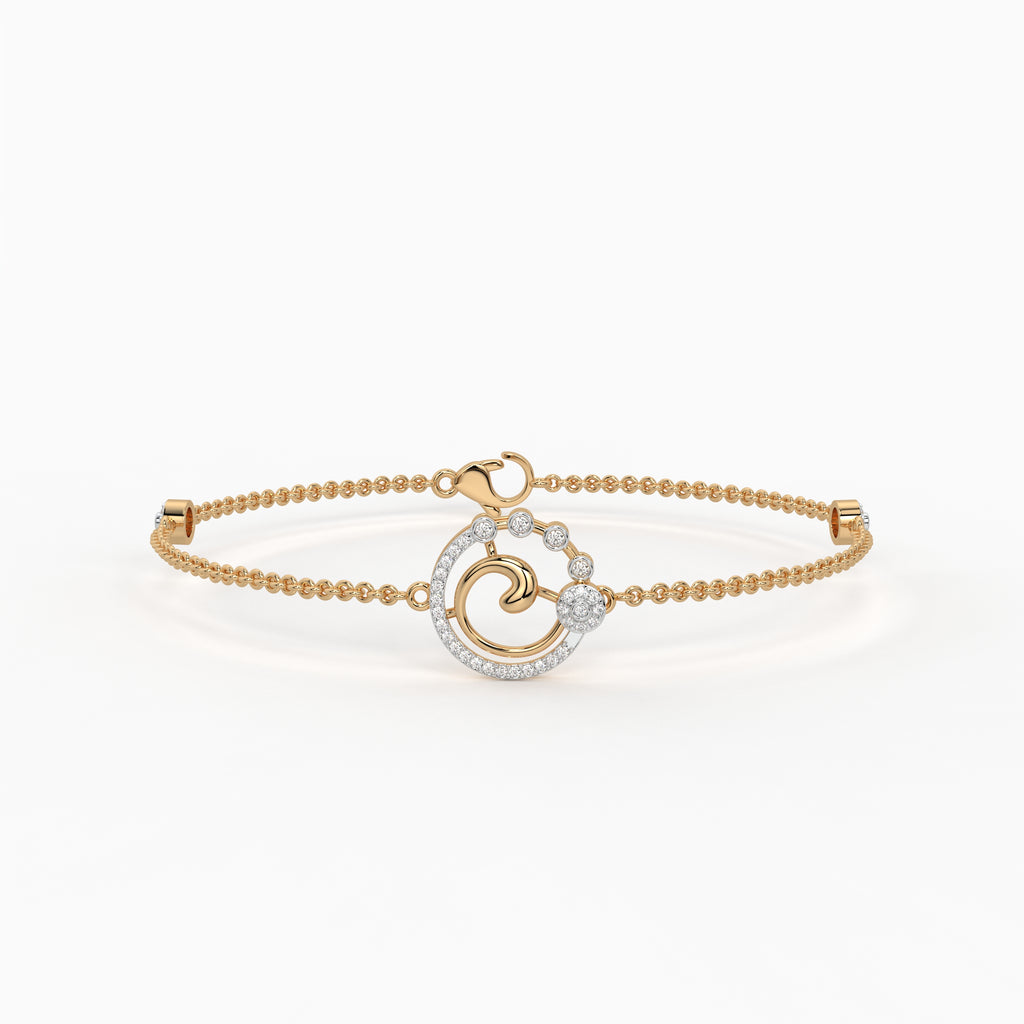 The Glint Curve Bracelet - Lab Grown Diamonds