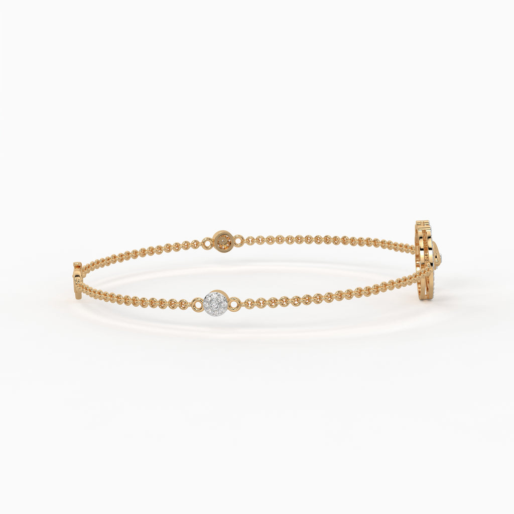 The Glint Curve Bracelet - Lab Grown Diamonds