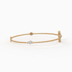 The Glint Curve Bracelet - Lab Grown Diamonds