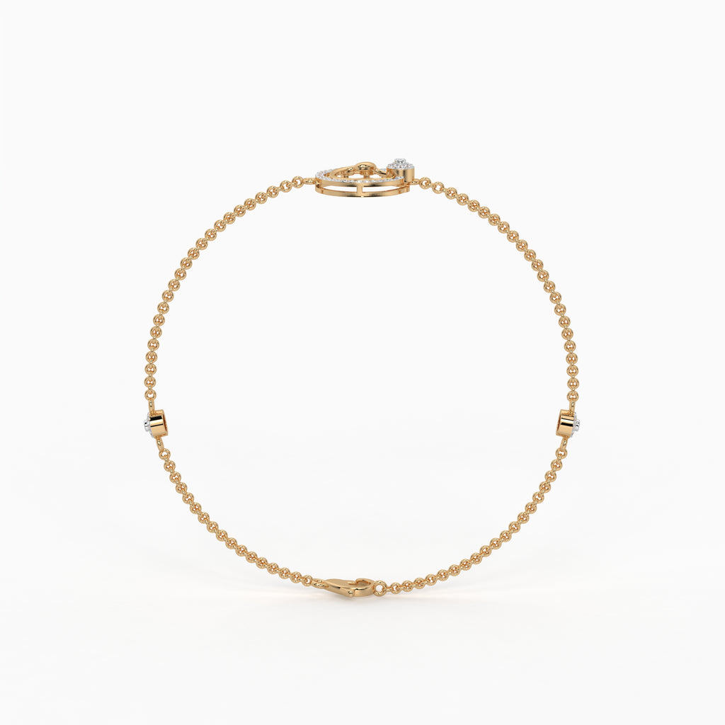 The Glint Curve Bracelet - Lab Grown Diamonds