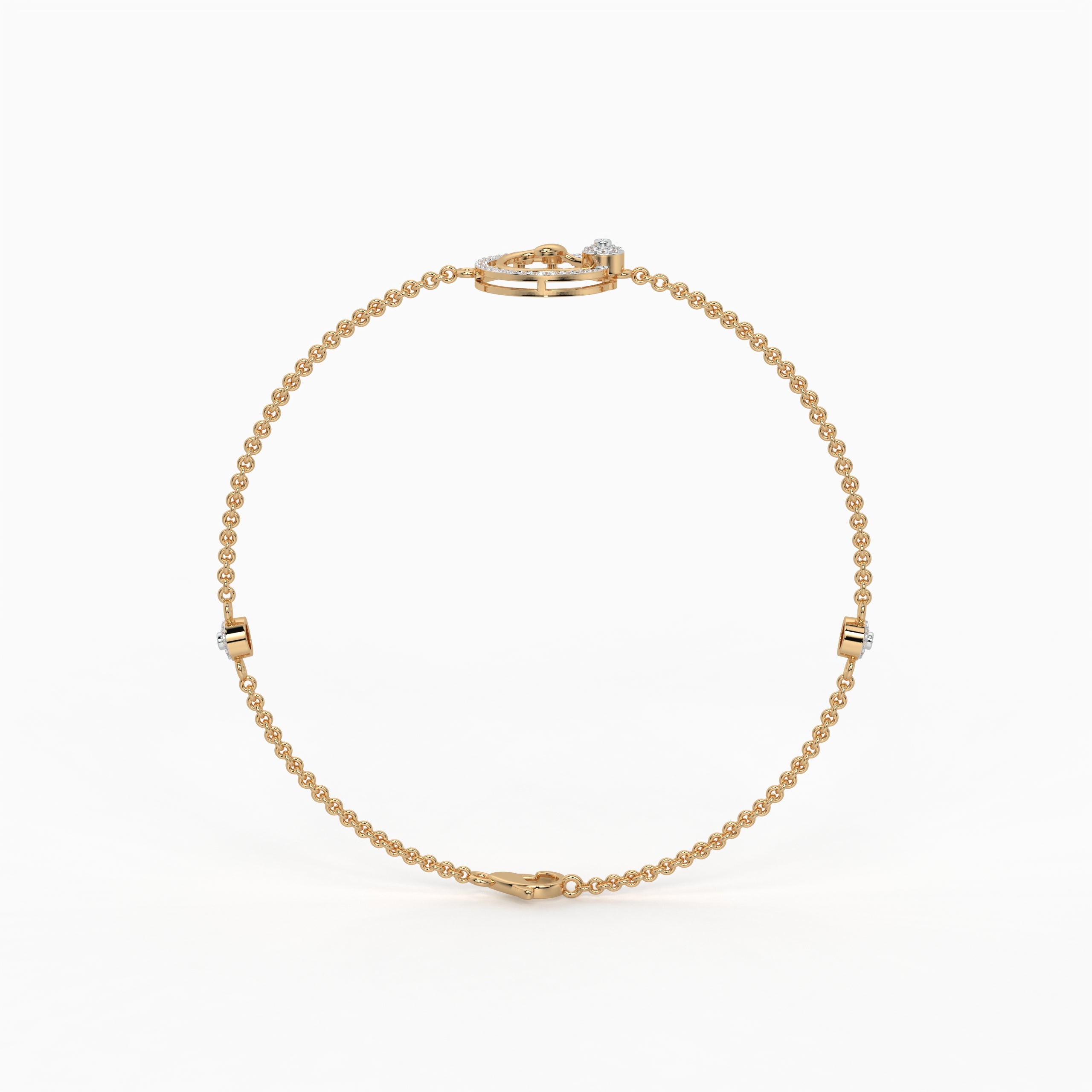 The Glint Curve Bracelet - Lab Grown Diamonds