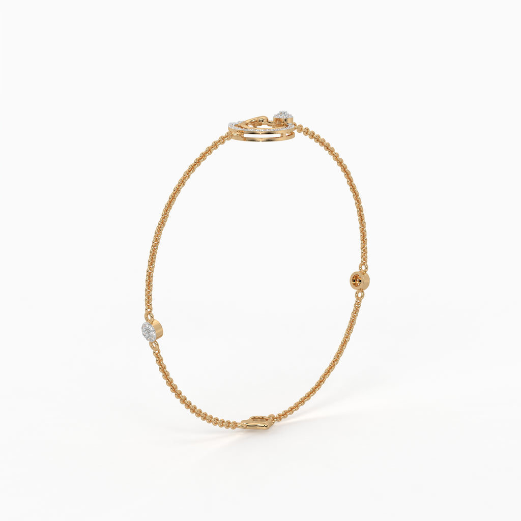 The Glint Curve Bracelet - Lab Grown Diamonds