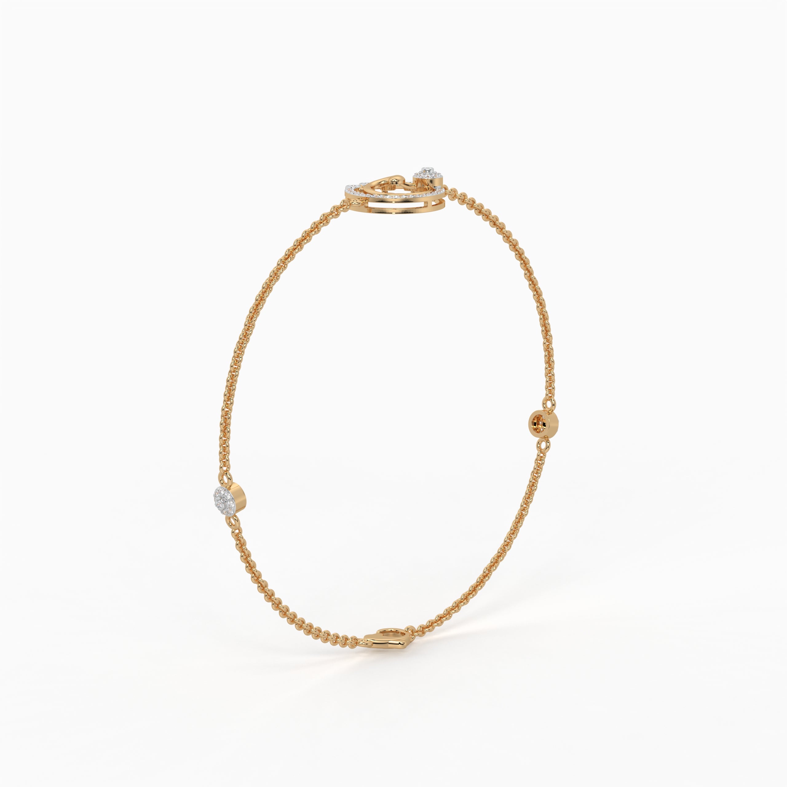 The Glint Curve Bracelet - Lab Grown Diamonds