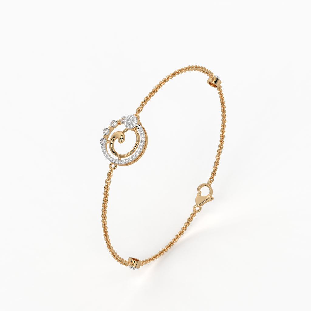 The Glint Curve Bracelet - Lab Grown Diamonds