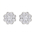 The Blossom Halo Stud Earrings - Lab Grown Diamonds