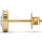 The Blossom Halo Stud Earrings - Lab Grown Diamonds