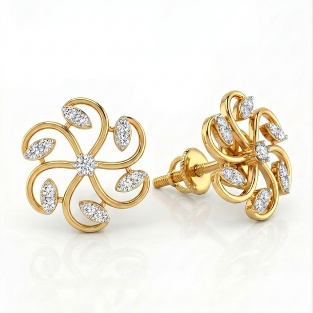 The Spring Bloom Earrings - Lab Grown Diamonds