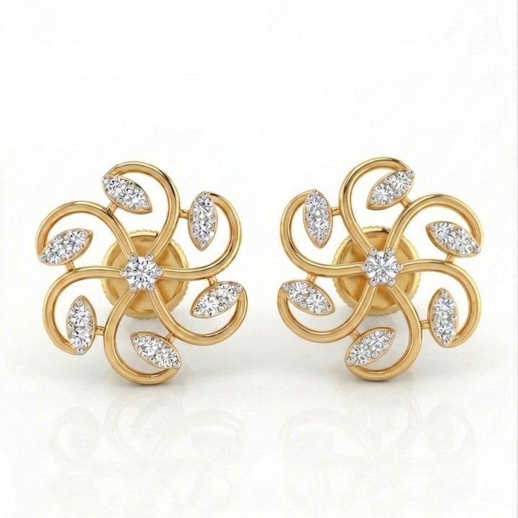 The Spring Bloom Earrings - Lab Grown Diamonds