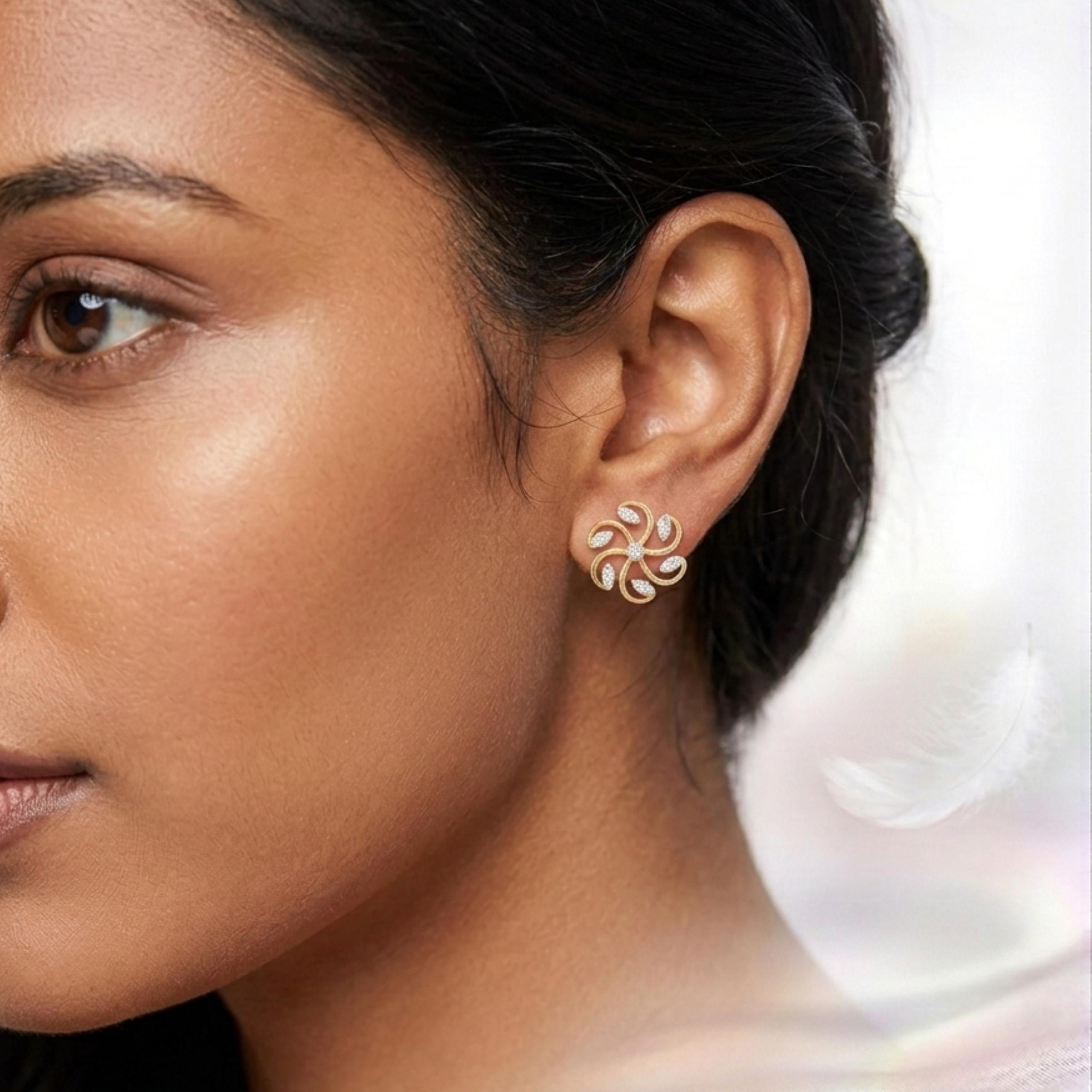 The Spring Bloom Earrings - Lab Grown Diamonds