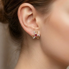The Sweet Frogbit Earrings - Lab Grown Diamonds