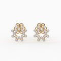 The Radiant Sunburst Earrings - Lab Grown Diamonds