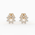 The Radiant Sunburst Earrings - Lab Grown Diamonds