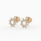 The Radiant Sunburst Earrings - Lab Grown Diamonds