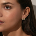 The Radiant Sunburst Earrings - Lab Grown Diamonds