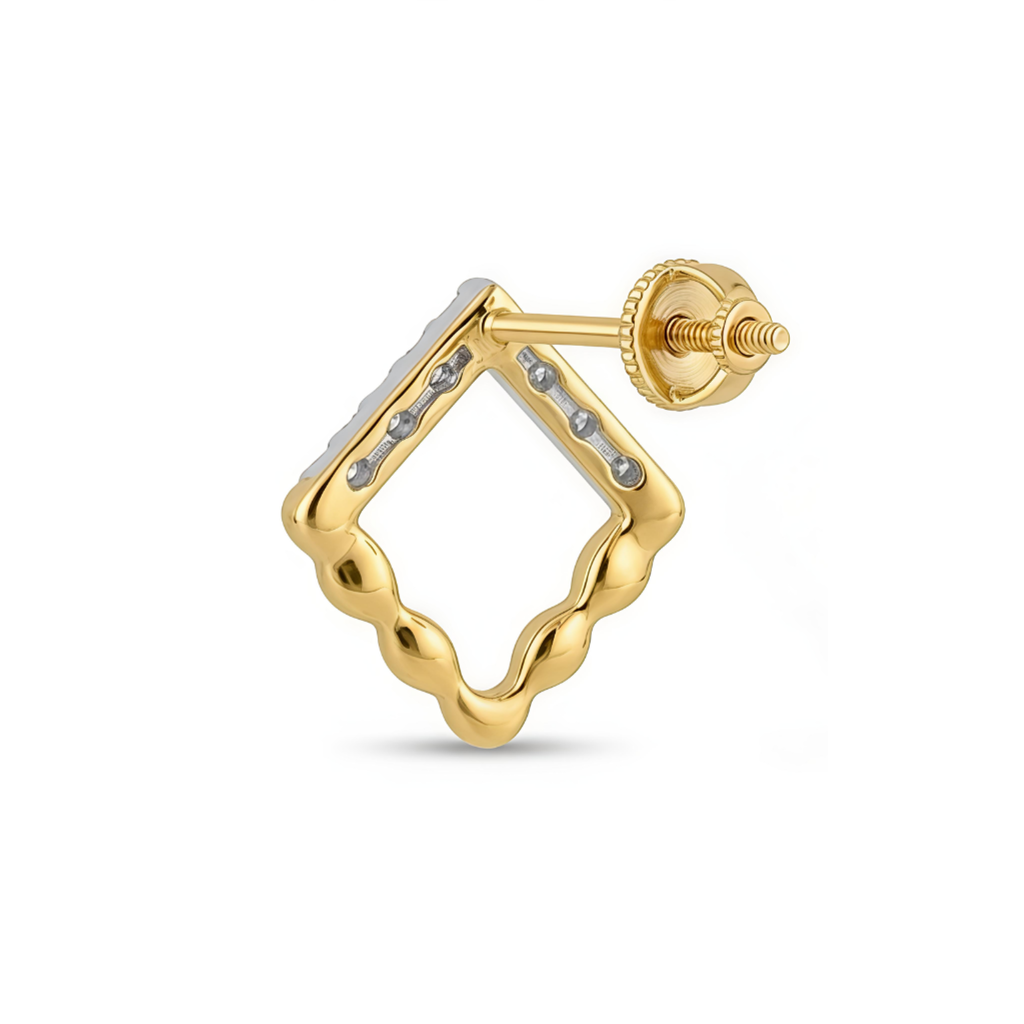 The Rosette Frame Earrings - Lab Grown Diamonds