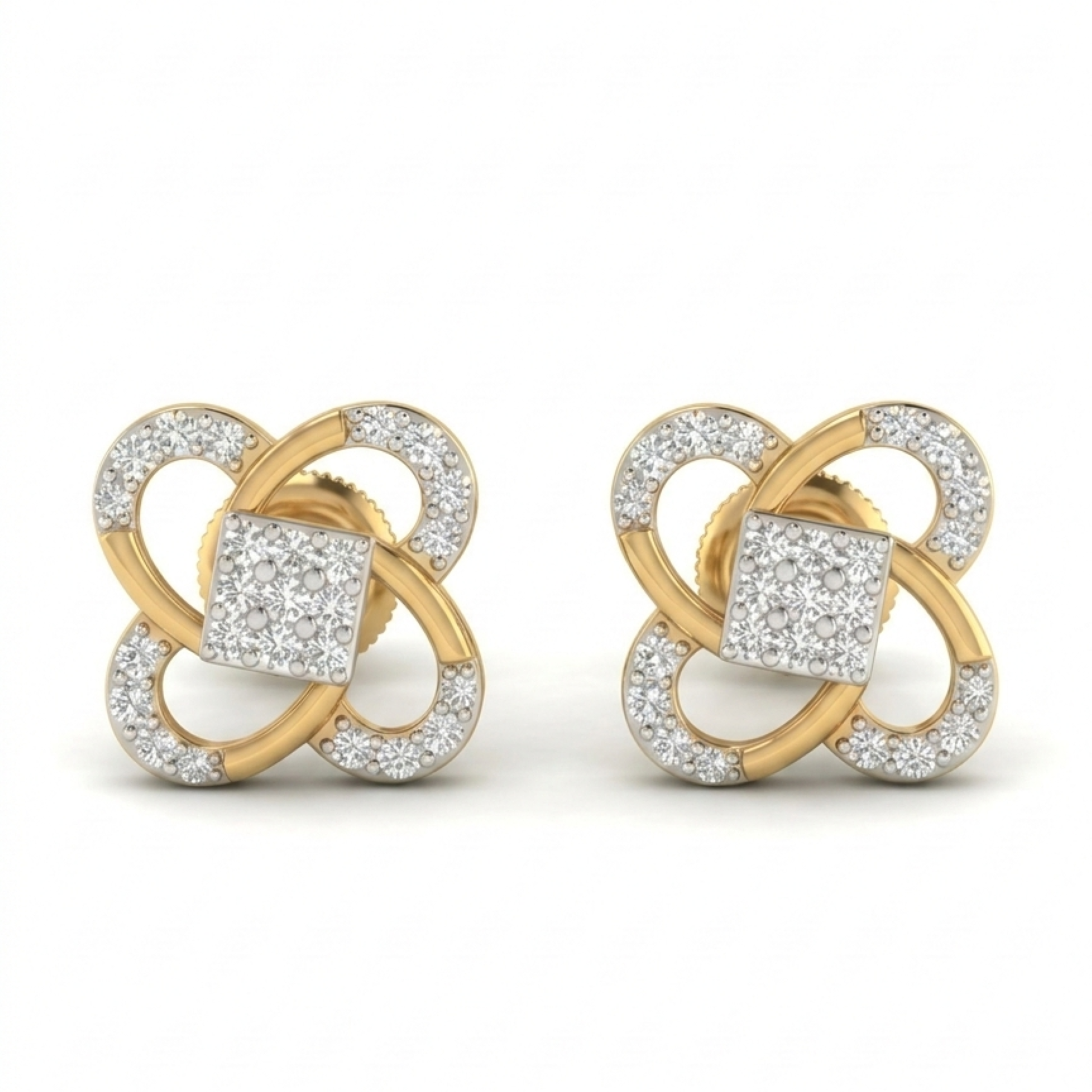 The Royal Clover Earrings - Lab Grown Diamonds