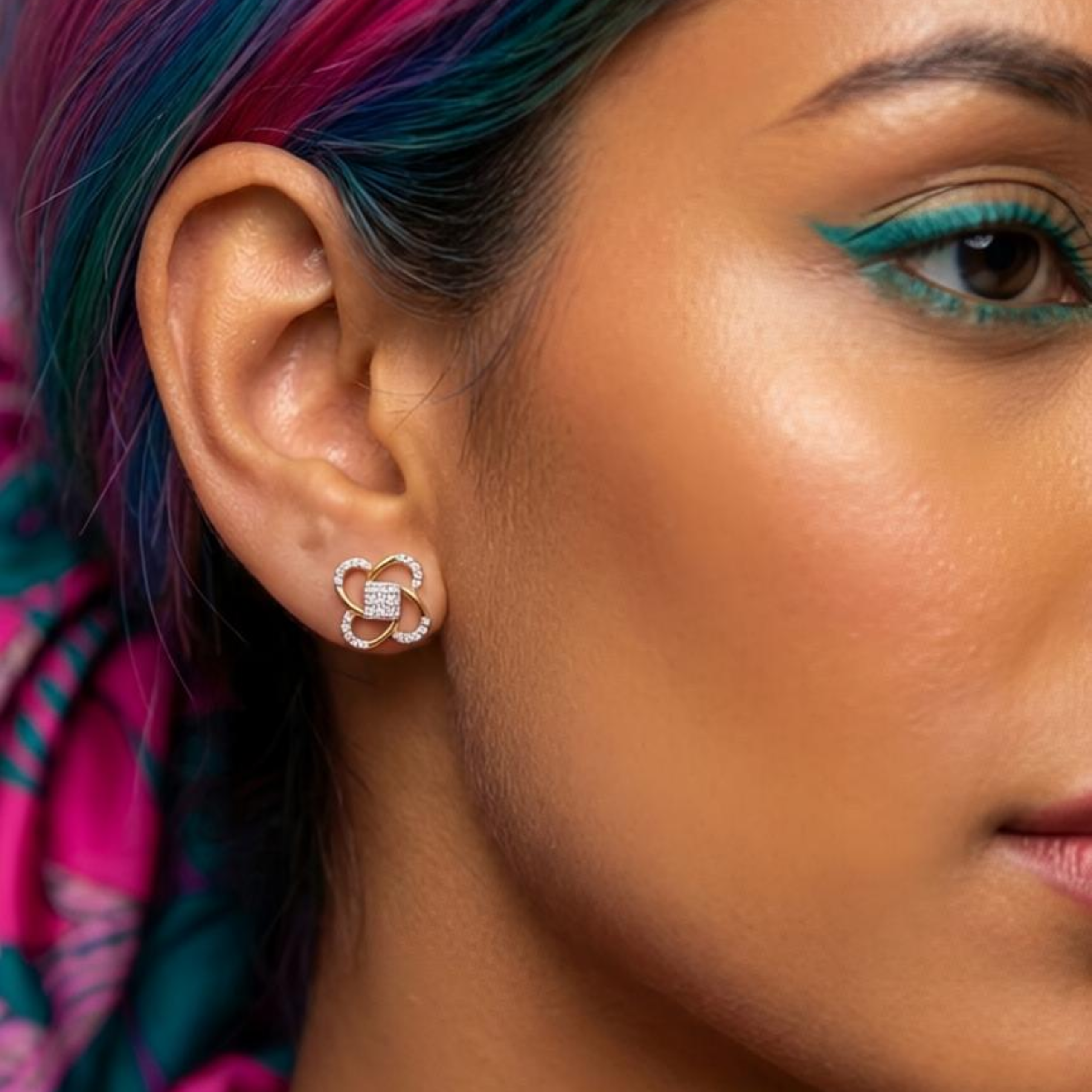 The Royal Clover Earrings - Lab Grown Diamonds