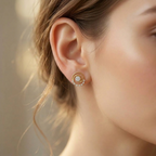 The Rosebud Spark Earrings - Lab Grown Diamonds