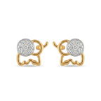 The Lucky Trunk Elephant Earrings - Lab Grown Diamonds