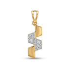 The Hex-Link Zigzag Pendant - Lab Grown Diamonds