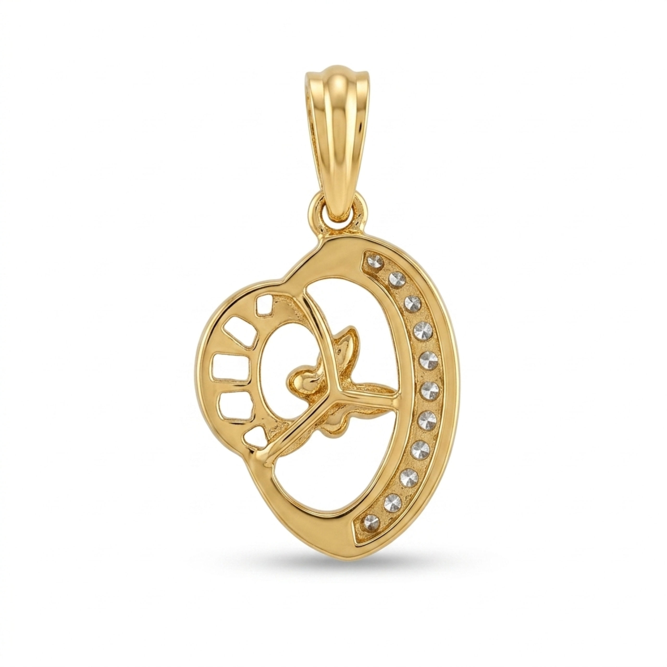 The Mariposa Crescent Pendant - Lab Grown Diamonds