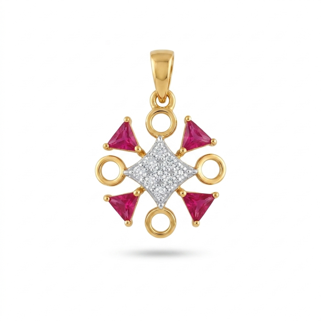 The Prism Cross Pendant - Lab Grown Diamonds