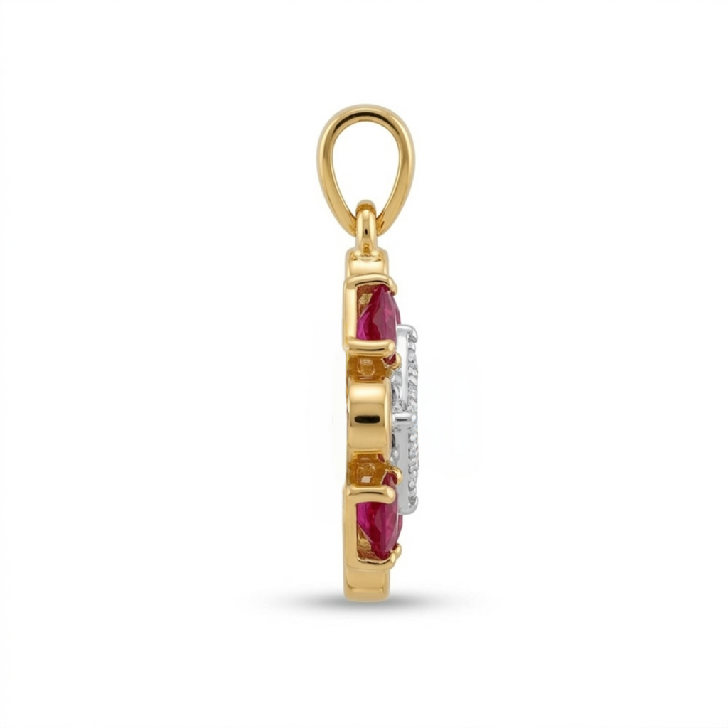The Prism Cross Pendant - Lab Grown Diamonds