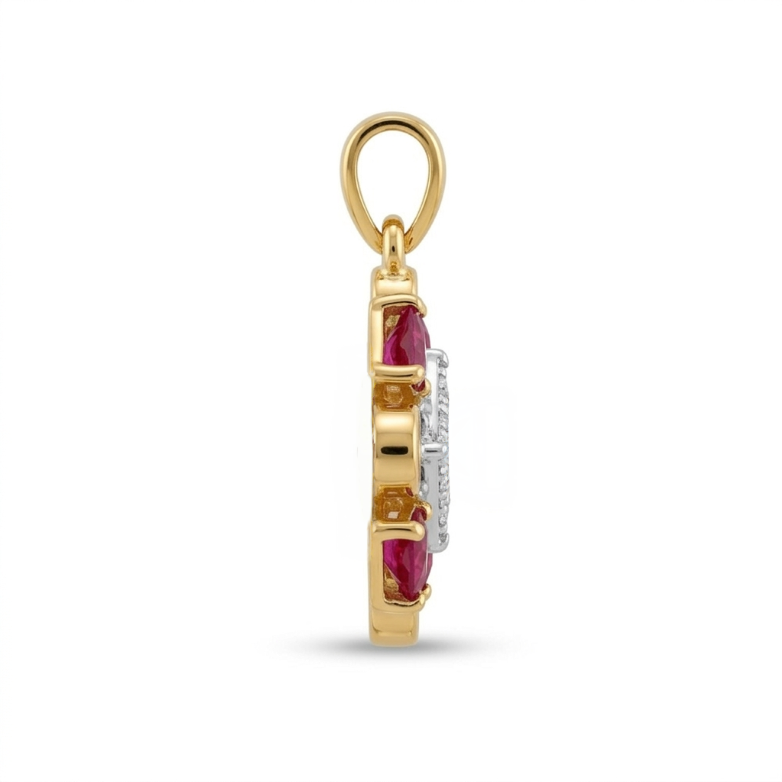 The Prism Cross Pendant - Lab Grown Diamonds