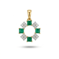 The Green Radiance Pendant  - Lab Grown Diamonds