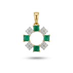 The Green Radiance Pendant  - Lab Grown Diamonds