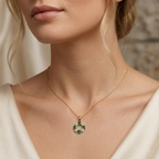 The Green Radiance Pendant  - Lab Grown Diamonds