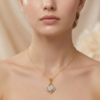 The Meridian Interlock Pendant - Lab Grown Diamonds