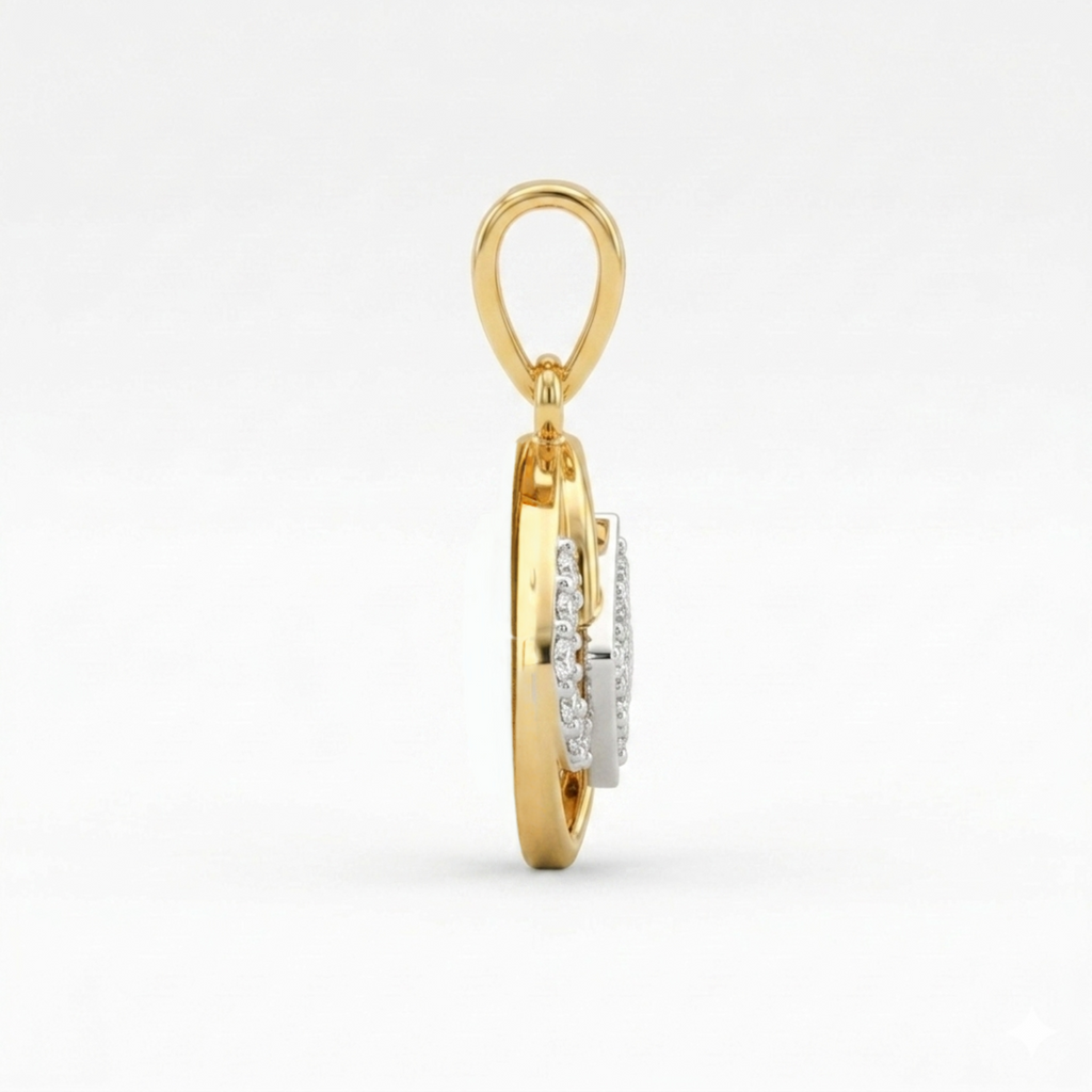 The Meridian Interlock Pendant - Lab Grown Diamonds