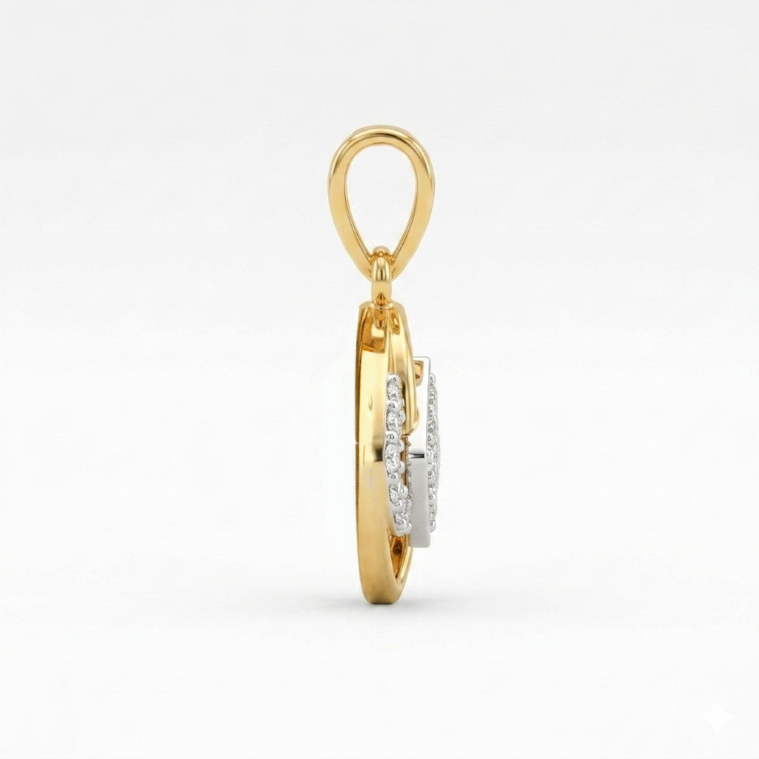 The Meridian Interlock Pendant - Lab Grown Diamonds