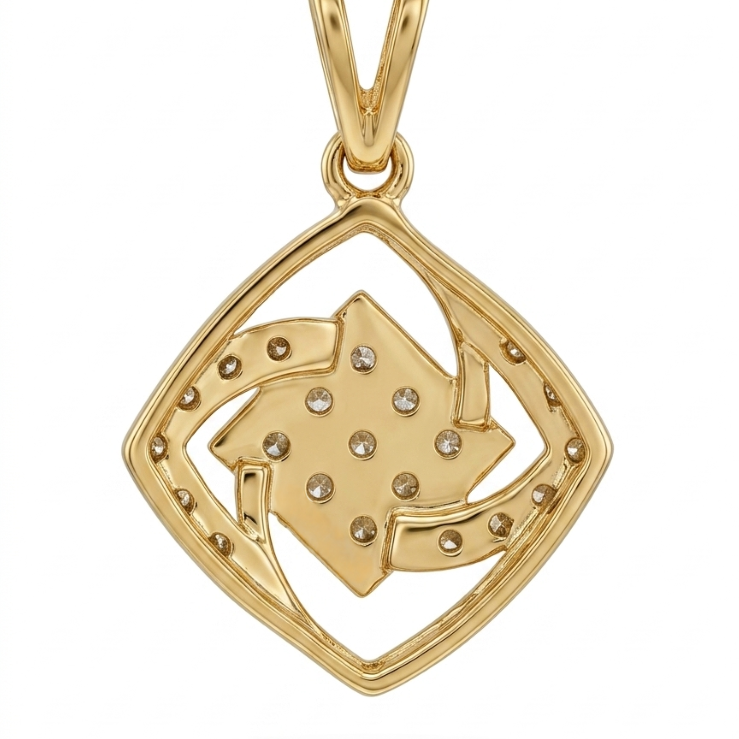The Meridian Interlock Pendant - Lab Grown Diamonds