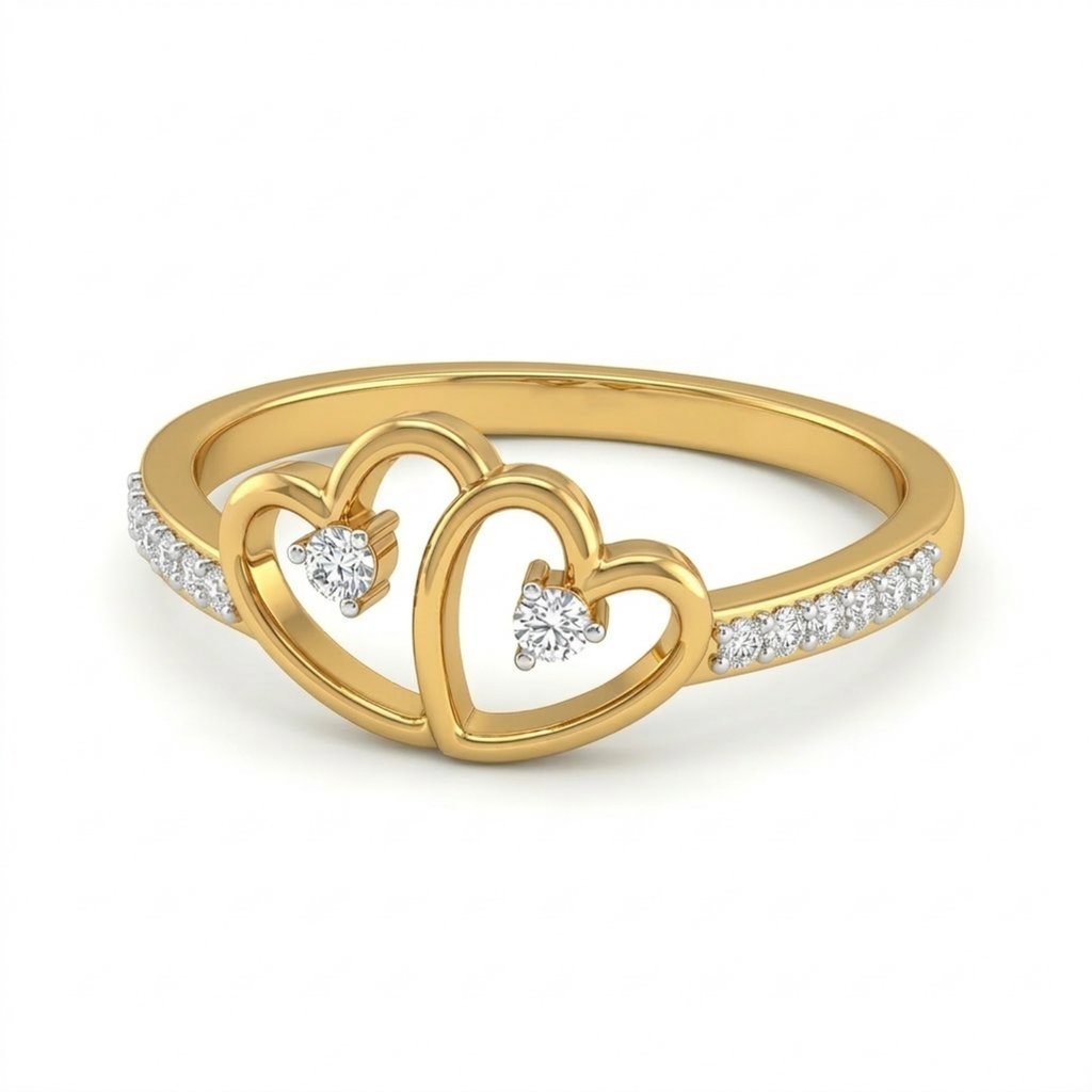 The Eternal Dual Hearts Ring - Lab Grown Diamonds