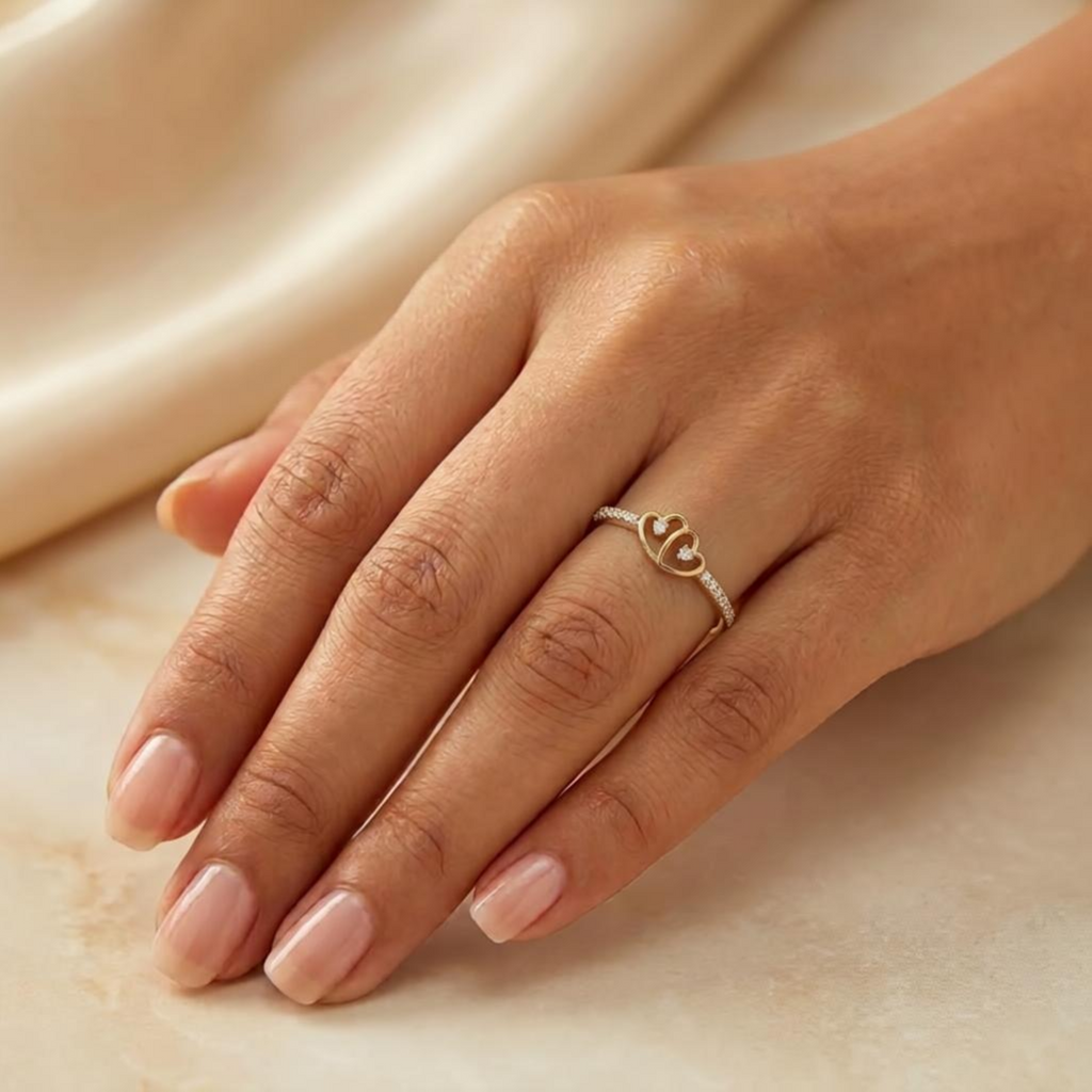The Eternal Dual Hearts Ring - Lab Grown Diamonds