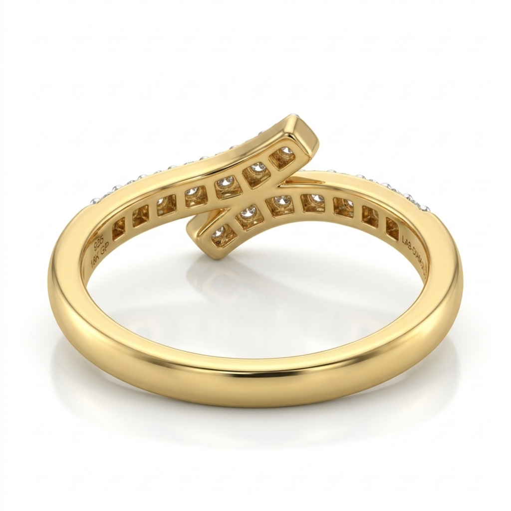 The Celestial Sweep Ring - Lab Grown Diamonds