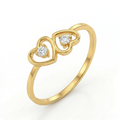 The Twin Heart Spark Ring - Lab Grown Diamonds