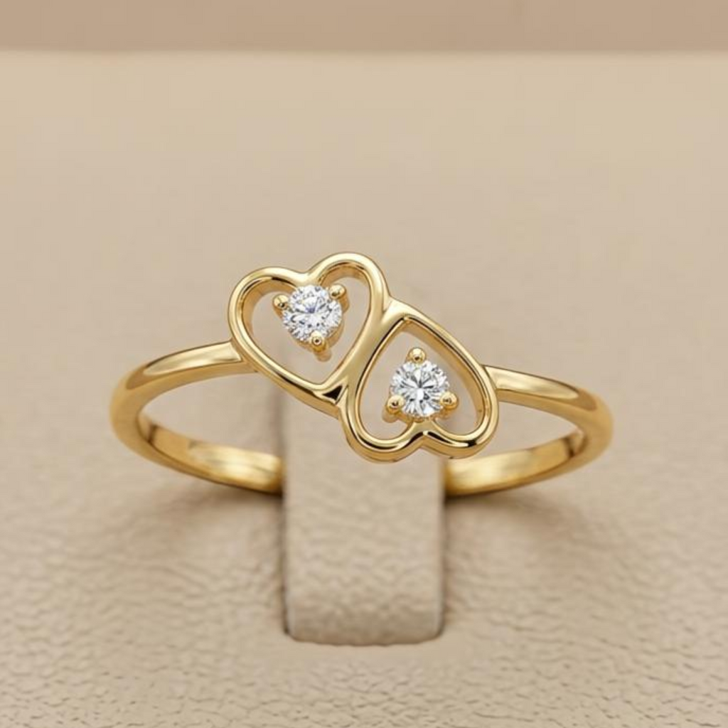 The Twin Heart Spark Ring - Lab Grown Diamonds